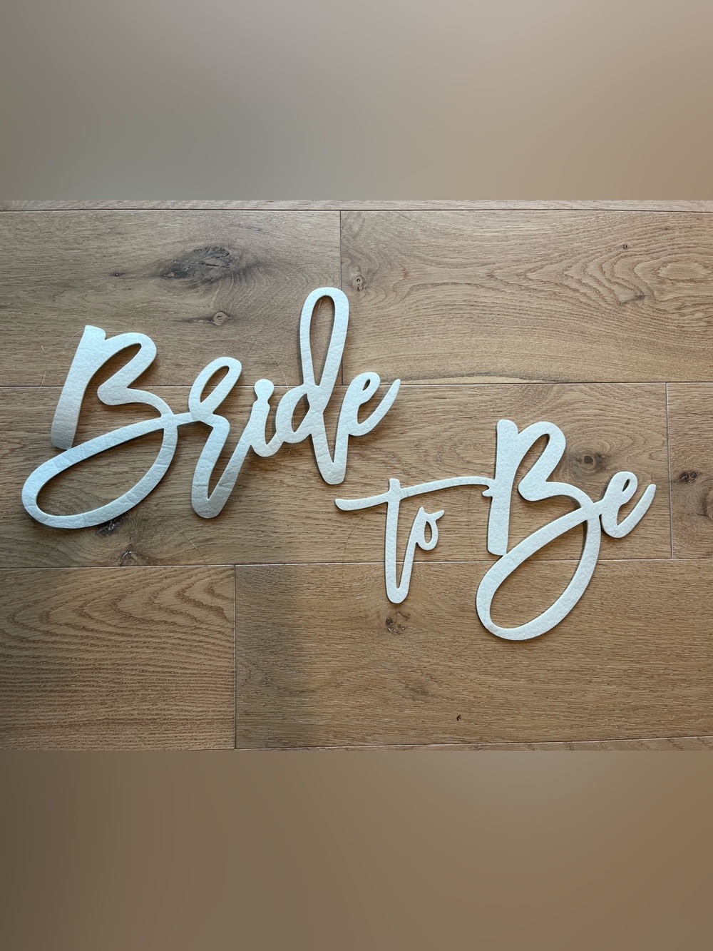 Bride to Be - Felt Sign